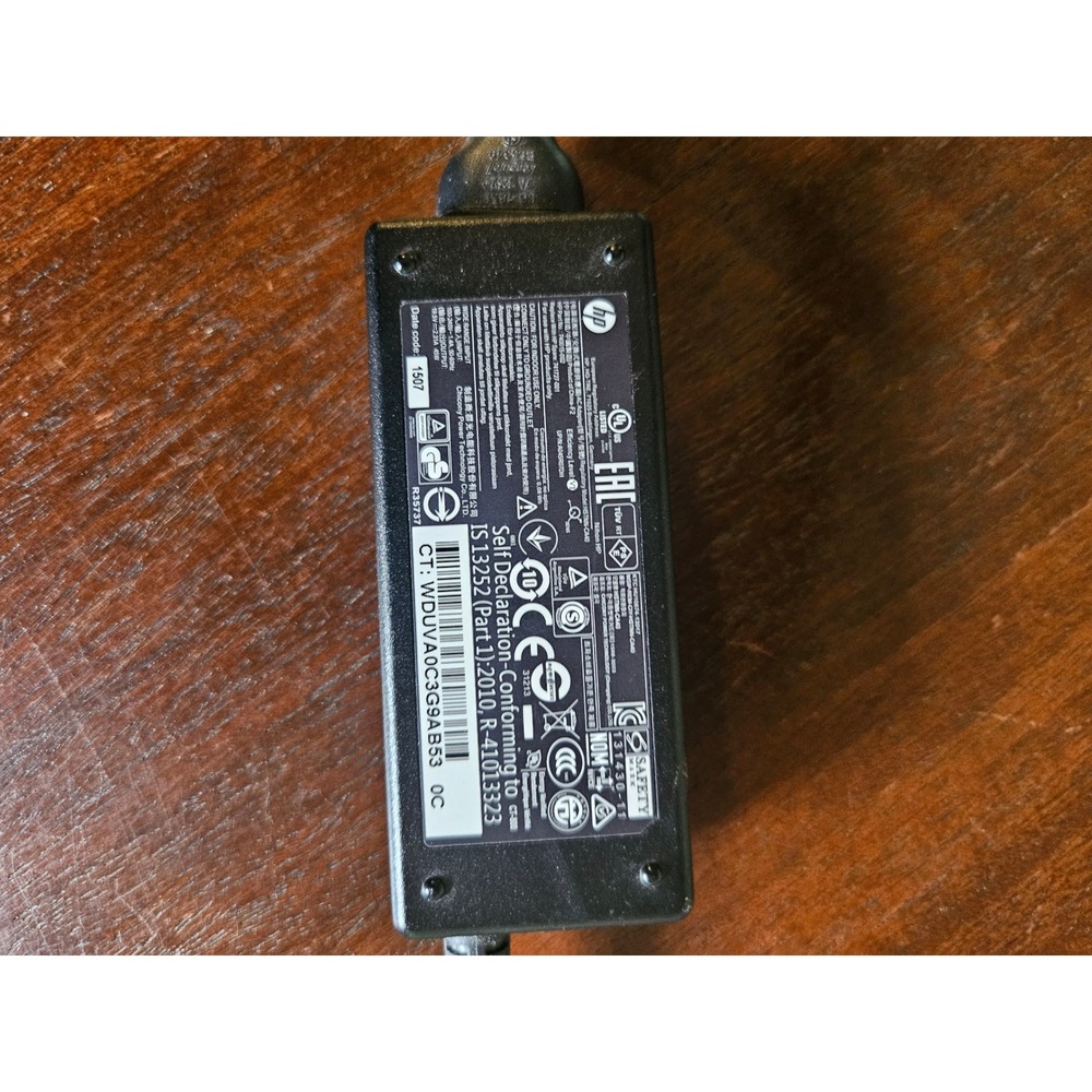 HP AC Adapter Laptop Charger 45W Black Blue Tip 741727-001 740015-002
